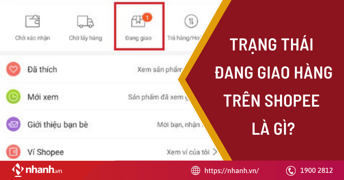 Trạng thái Đang giao hàng trên Shopee là gì?