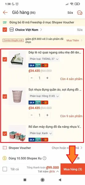 Bí kíp mua hàng Shopee Choice nhận ưu đãi khủng