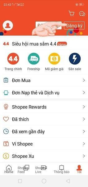 Cách tạo tài khoản Shopee bằng điện thoại như thế nào?