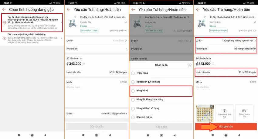 Cách trả hàng trên Shopee thực hiện ra sao?