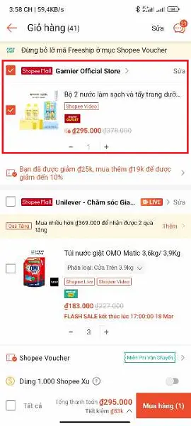 Làm sao để mua hàng trên Shopee Video áp voucher 50% đơn 0Đ