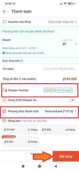 Làm sao để mua hàng trên Shopee Video áp voucher 50% đơn 0Đ