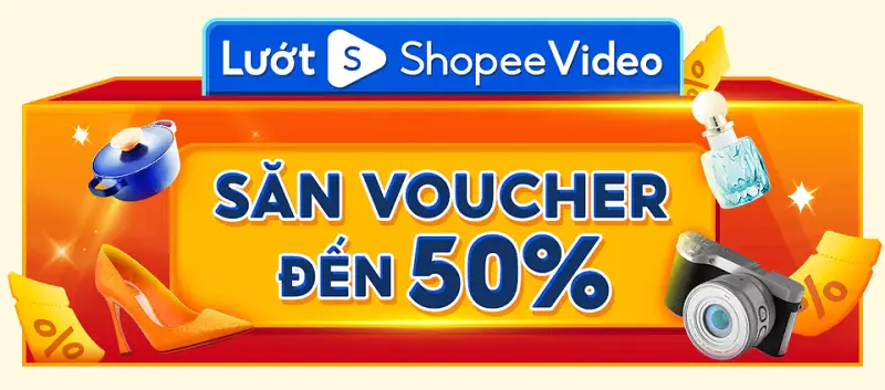 Shopee 15.4: FreeShip 0Đ, Shopee Video Giảm 50%