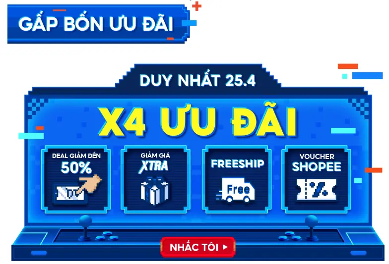 Shopee 25.4: Shopee Video Giảm 50%, Voucher Xtra 1 Triệu