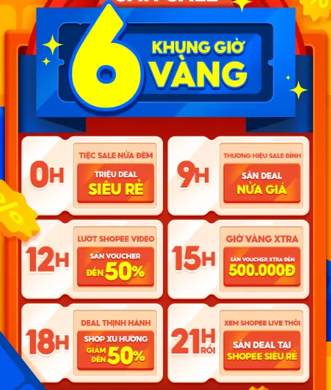 Shopee 4.4: Voucher Shopee Video 50%, Shopee Live Siêu Rẻ